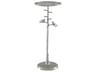 Currey & Company Piaf Round Metal Polished Nickel End Table