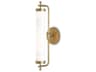 Currey & Company Latimer 1-Light Antique Brass Glass Wall Sconce