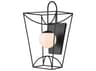 Currey & Company Rochefort 1-Light Black Wall Sconce