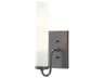 Currey & Company Brindisi 1-Light Oil Rubbed Bronze Glass Wall Sconce