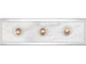 Currey & Company Berdine 3-Light Natural Polished Nickel Vanity Light