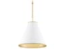 Currey & Company Pierrepont 1-Light Gold Pendant