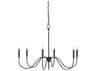 Currey & Company Tirrell 6-Light Antique Black Candelabra Chandelier