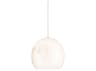 Currey & Company Lazio 1-Light Natural Painted Silver White Dome Mini Pendant