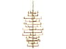 Currey & Company Andre 52-Light Brass Linear Tiered Chandelier