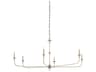 Currey & Company Nottaway 6-Light Champagne Silver Candelabra Chandelier