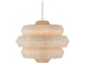 Currey & Company Antibes 9-Light Bleached Snow White Chandelier