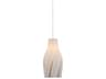 Currey & Company Posh 1-Light Textured White Mini Pendant
