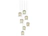 Currey & Company Polpo 7-Light Green Silver Pendant