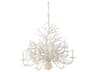 Currey & Company Seaward 12-Light White Coral natural Sand Candelabra Chandelier