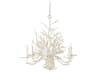 Currey & Company Seaward 6-Light White Coral natural Sand Candelabra Chandelier