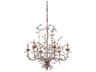 Currey & Company Crystal Bud 6-Light Cupertino Brown Candelabra Chandelier