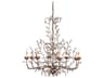 Currey & Company Crystal Bud 8-Light Cupertino Brown Candelabra Chandelier