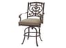 Darlee Outdoor Living Santa Barbara Antique Bronze Cast Aluminum Swivel Counter Height Stool