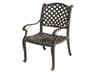 Darlee Outdoor Living Nassau Cast Aluminum Antique Bronze Dining Chair