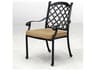 Darlee Outdoor Living Madison Cast Aluminum Antique Bronze Dining Arm Chair Set of 4