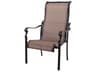 Darlee Outdoor Living Monterey Sling Cast Aluminum Antique Bronze Dining Arm Chair Set of 4