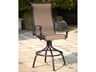 Darlee Outdoor Living Monterey Sling Cast Aluminum Antique Bronze Swivel Bar Stool Set of 6