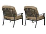 Darlee Outdoor Living Elisabeth Cast Aluminum Club Chair with Cushions Set of 2
