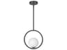 Dainolite Adrienna 1-Light Matte Black Globe Mini Pendant