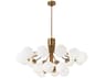 Dainolite Amanda 18-Light Aged Brass Globe Pendant