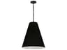 Dainolite Anaya 1-Light Matte Black Drum Pendant