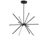 Dainolite Array 12-Light Matte Black Sputnik Chandelier
