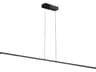 Dainolite Array 1-Light Matte Black Linear Island Pendant