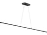 Dainolite Array 1-Light Matte Black Linear Island Pendant