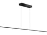 Dainolite Array 1-Light Matte Black Linear Island Pendant