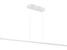 Dainolite Array 1-Light Matte White Linear Island Pendant