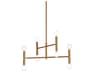 Dainolite Ava 8-Light Vintage Bronze Linear Tiered Chandelier