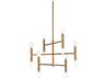 Dainolite Ava 12-Light Vintage Bronze Linear Tiered Chandelier