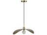 Dainolite Christobel 1-Light Aged Brass Pendant