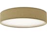 Dainolite Corinne 1-Light Natural Brown Drum Flush Mount