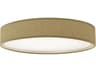 Dainolite Corinne 1-Light Natural Brown Drum Flush Mount