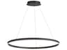 Dainolite Circulo 1-Light Matte Black Round Pendant