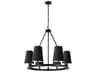 Dainolite Colby 6-Light Matte Black Chandelier