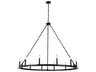 Dainolite Colby 12-Light Matte Black Candelabra Chandelier