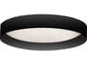Dainolite Carmen 1-Light Matte Black Round Flush Mount