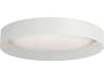 Dainolite Carmen 1-Light Matte White Round Flush Mount