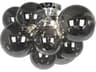 Dainolite Comet 3-Light Polished Chrome Globe Flush Mount