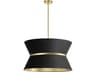 Dainolite Caterine 4-Light Black Aged Brass Gold Pendant