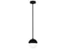 Dainolite Dayana 1-Light Matte Black Globe Mini Pendant