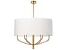 Dainolite Eleanor 6-Light Aged Brass Candelabra Chandelier