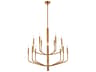 Dainolite Eleanor 14-Light Aged Brass Candelabra Tiered Chandelier