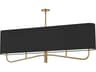 Dainolite Eleanor 4-Light Aged Brass Black Island Pendant