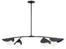 Dainolite Emma 4-Light Matte Black Linear Island Pendant