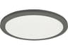 Dainolite Franchesa 1-Light Matte Black Round Flush Mount