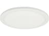 Dainolite Franchesa 1-Light Matte White Round Flush Mount